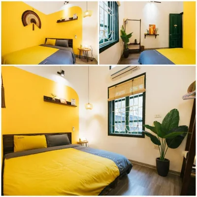 King Room with Garden View — Anchie Home Lý Nam Đế- Ha Noi Train Street- Ha Noi Old Quarter